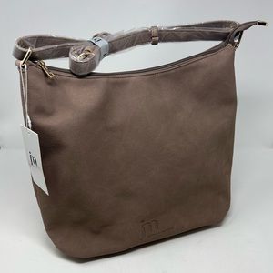 Elegant Taupe JM Hobo Bag